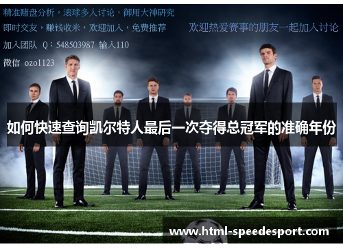 如何快速查询凯尔特人最后一次夺得总冠军的准确年份 如何快速查询凯尔特人最后一次夺得总冠军的准确年份